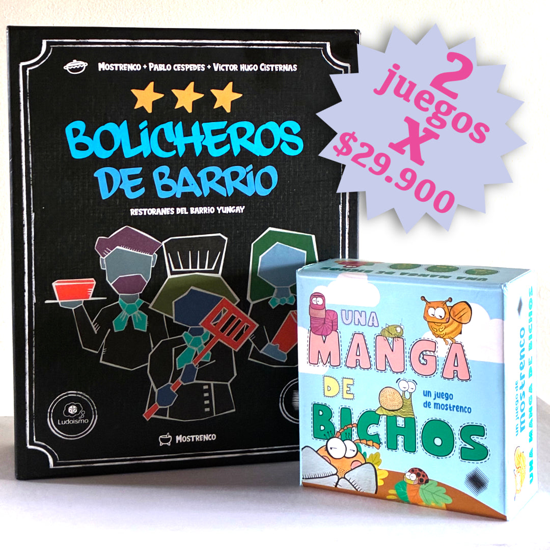 Combo Familiar: Bolicheros + Bichos